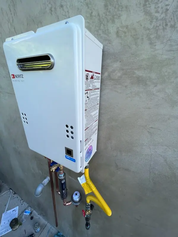 Tankless water heater installation for Leedom Estates homes