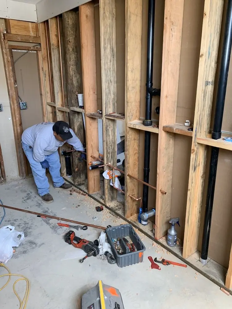 Commercial rough-in plumbing for Water Heater Replacement in Leedom Estates